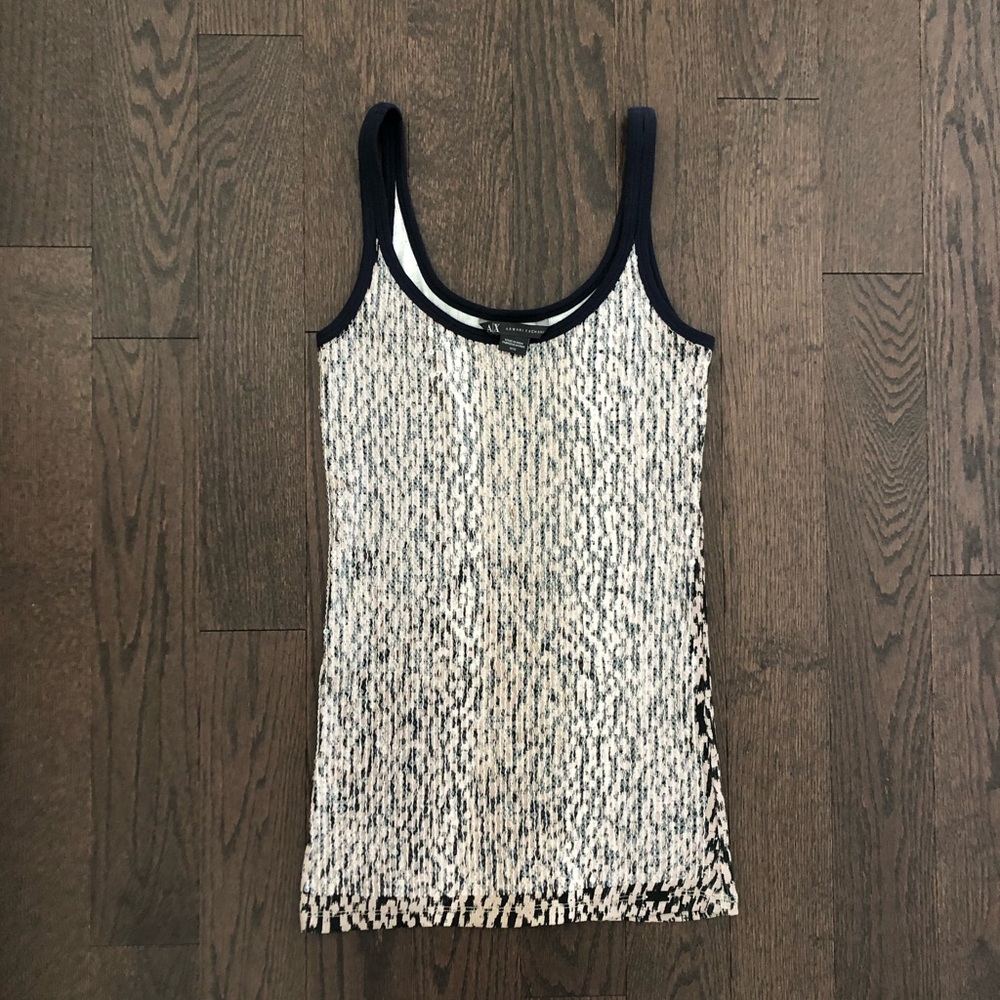 Armani Exchange Sequin Tank Top